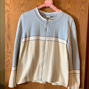Blue Willi’s zip down cardigan sweater